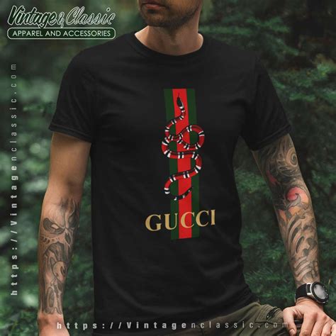 gucci t shirt snake|black gucci snake shirt.